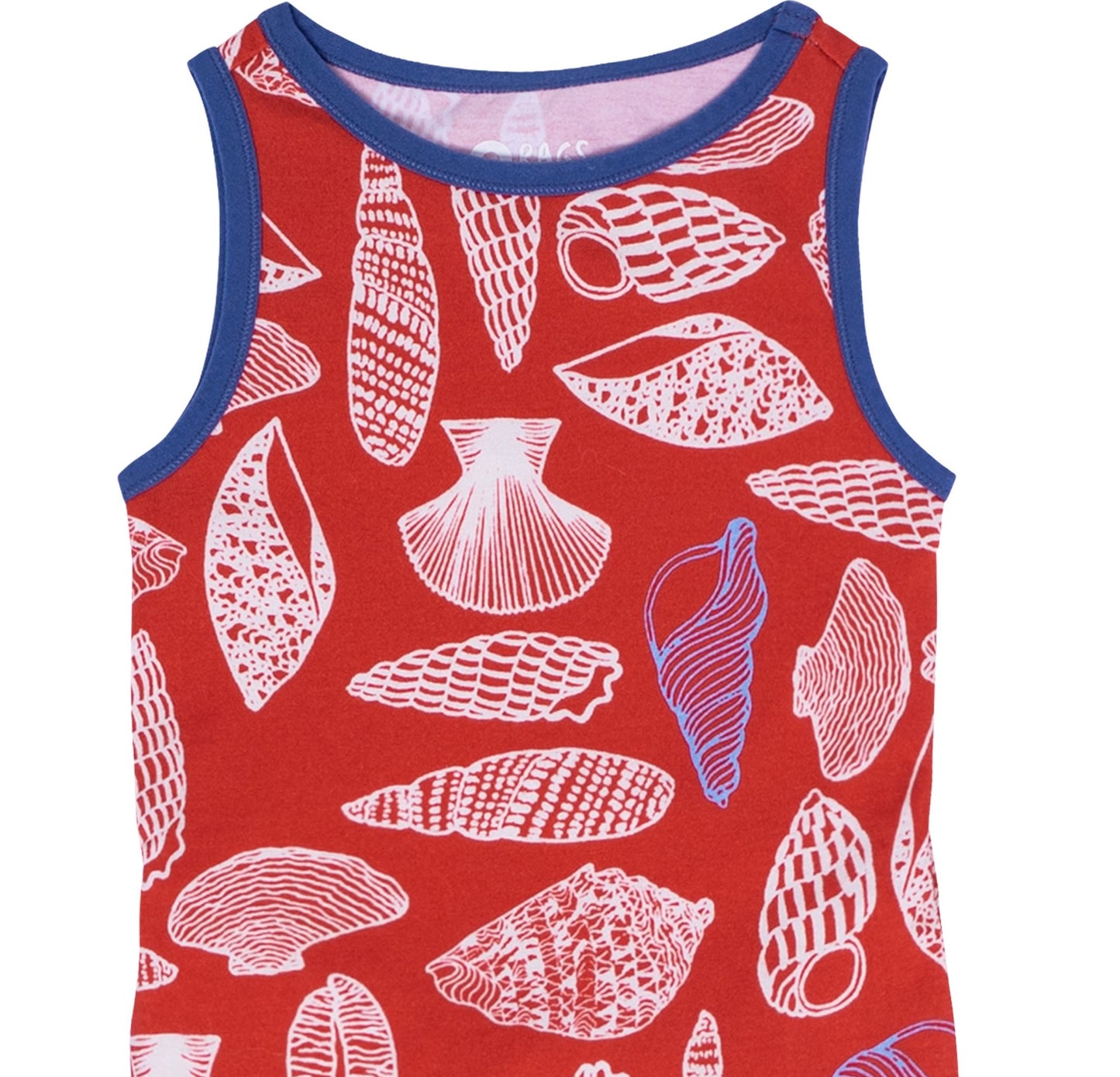 Macacão curto infantil RAGS Apparel, vermelho, tamanho 3-6 meses