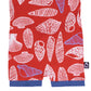 Macacão curto infantil RAGS Apparel, vermelho, tamanho 3-6 meses