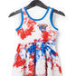 Vestido infantil estilo tank swing da RAGS Apparel, branco, tamanho 3 anos