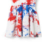 Vestido infantil estilo tank swing da RAGS Apparel, branco, tamanho 3 anos