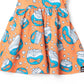 Vestido infantil com babados e alças largas RAGS Apparel, laranja, tamanho 2T
