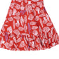 Vestido infantil RAGS Apparel com manga curta e bolso com botões, vermelho, tamanho 2T