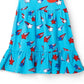 Vestido infantil sem mangas com bolso e botões RAGS Apparel, azul, tamanho 3-4