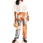 Paparazzi - Satin Scarf Print Pull-on Pant