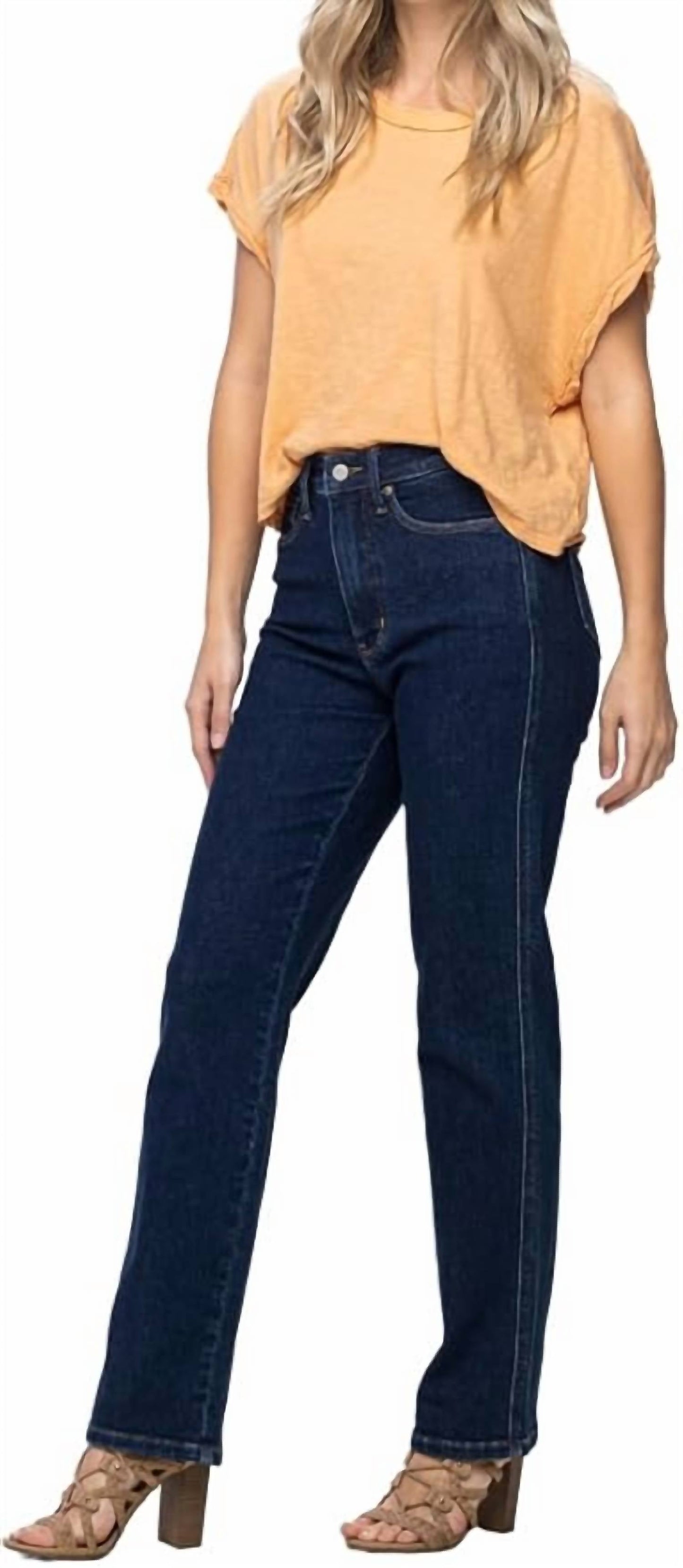 Judy Blue - High Waist Tummy Control Classic Straight Jeans