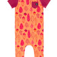 Macacão infantil de manga curta com bolso RAGS Apparel, laranja, tamanho 12-18M