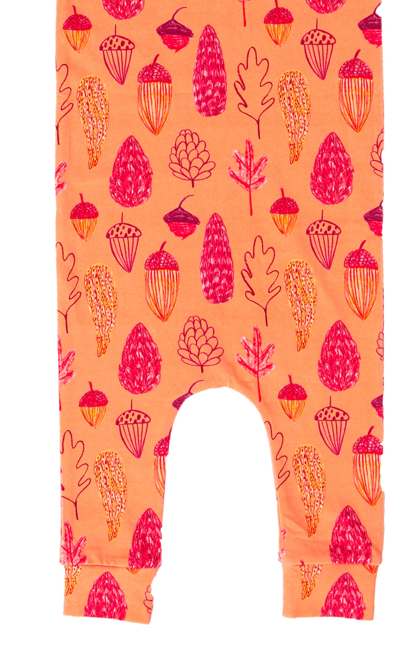 Macacão infantil de manga curta com bolso RAGS Apparel, laranja, tamanho 12-18M