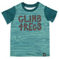 Camiseta infantil de manga curta e arredondada RAGS Apparel, verde, tamanho 3 anos