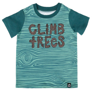 Camiseta infantil de manga curta e arredondada RAGS Apparel, verde, tamanho 3 anos