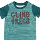 Camiseta infantil de manga curta e arredondada RAGS Apparel, verde, tamanho 3 anos