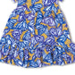 Vestido infantil de manga curta em camadas RAGS Apparel, azul, tamanho 3 anos