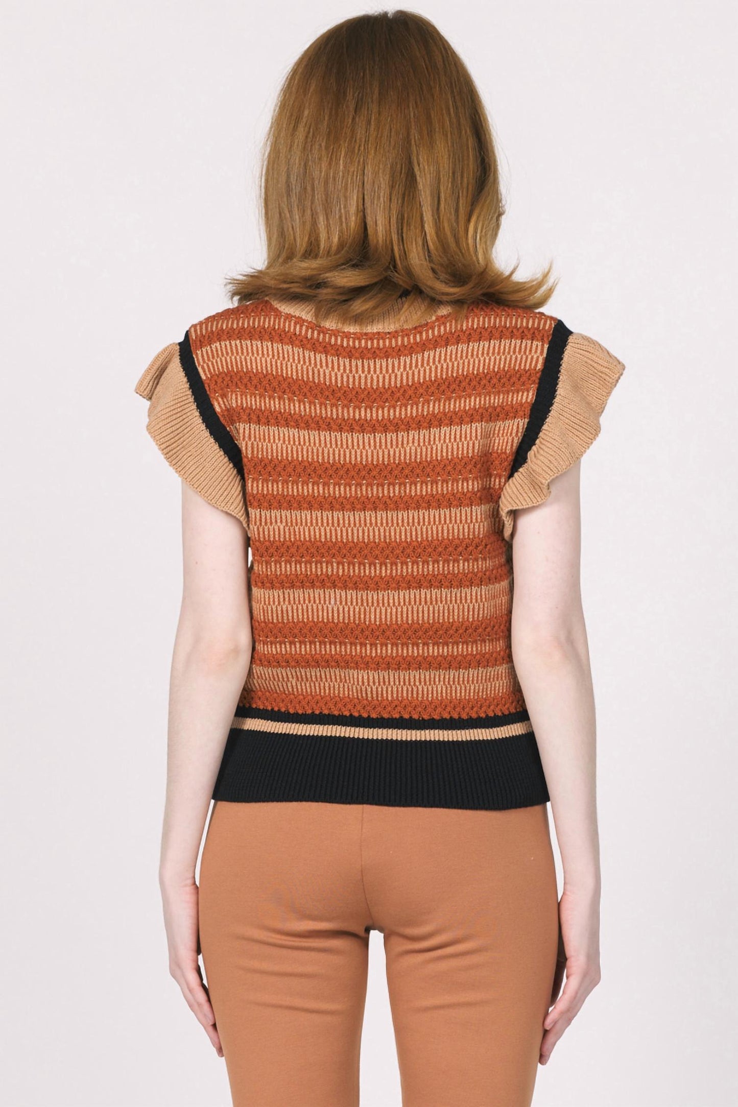 Another Love - Kassandra Ruffle Sleeve Sweater Top