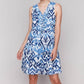 Charlie B - Printed Sleeveless Cotton Ruffle Dress