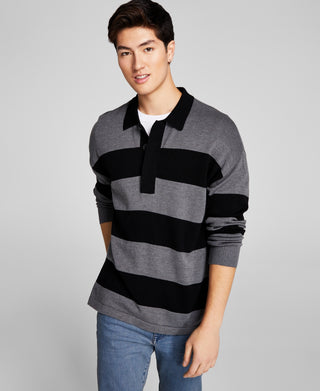 Men's Knit Striped Pullover Sweater