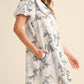 &Merci - Floral Bubble Sleeve Dress