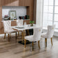 Nikki Collection Modern Tufted Velvet Upholstered Dining Chairs - Set of 2