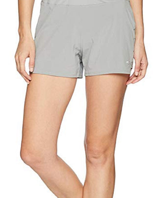 Shorts Mizuno Phoenix 4 Square Feminino Corrida Griffin Cinza Tamanho Grande