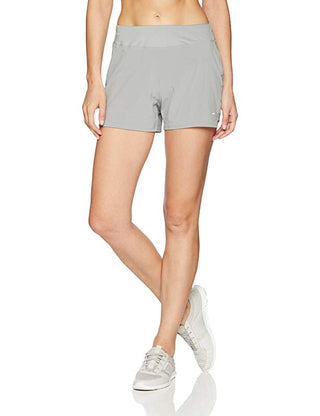 Shorts Mizuno Phoenix 4 Square Feminino Corrida Griffin Cinza Tamanho Grande