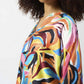 Joseph Ribkoff - Satin Abstract Print Boxy Top