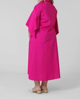 Psophia - VESTIDO MAXI COM MANGA LAÇADA
