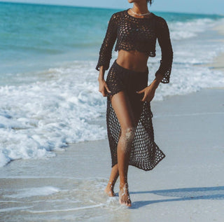 Soah - Top curto de crochê feminino Jane