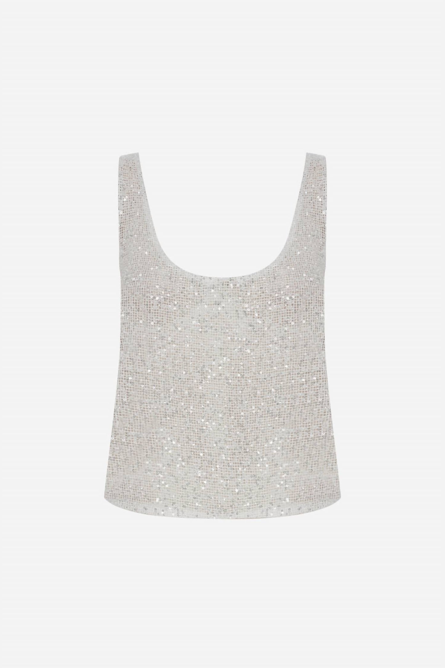 Ila - Lend U Neck Sequin Tank Top