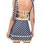 For Love & Lemons - Women's Dolly Denim Dot Dress