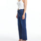 Bayeas - High Rise Straight Raw Hem Jeans