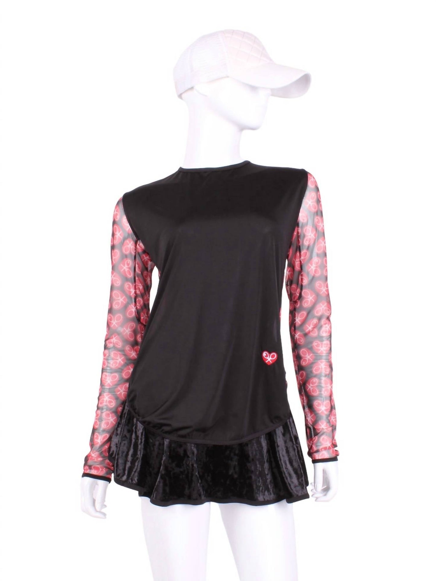 Love Love Tennis - Women's Mesh Arm Long Sleeve Tee