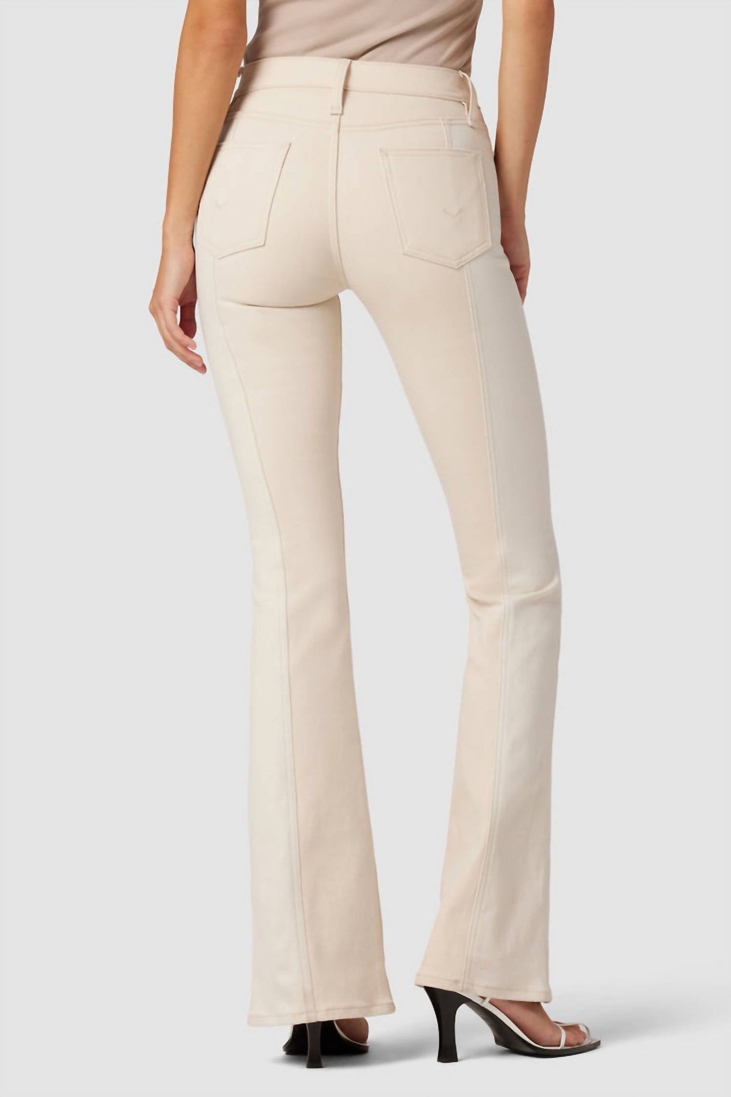 Hudson - Barbara high-rise bootcut slit hem jean