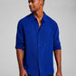 Men's Solid Long Sleeve Resort Shirt