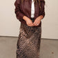 Allie Rose - Relaxed Long Sleeve Faux Leather Jacket