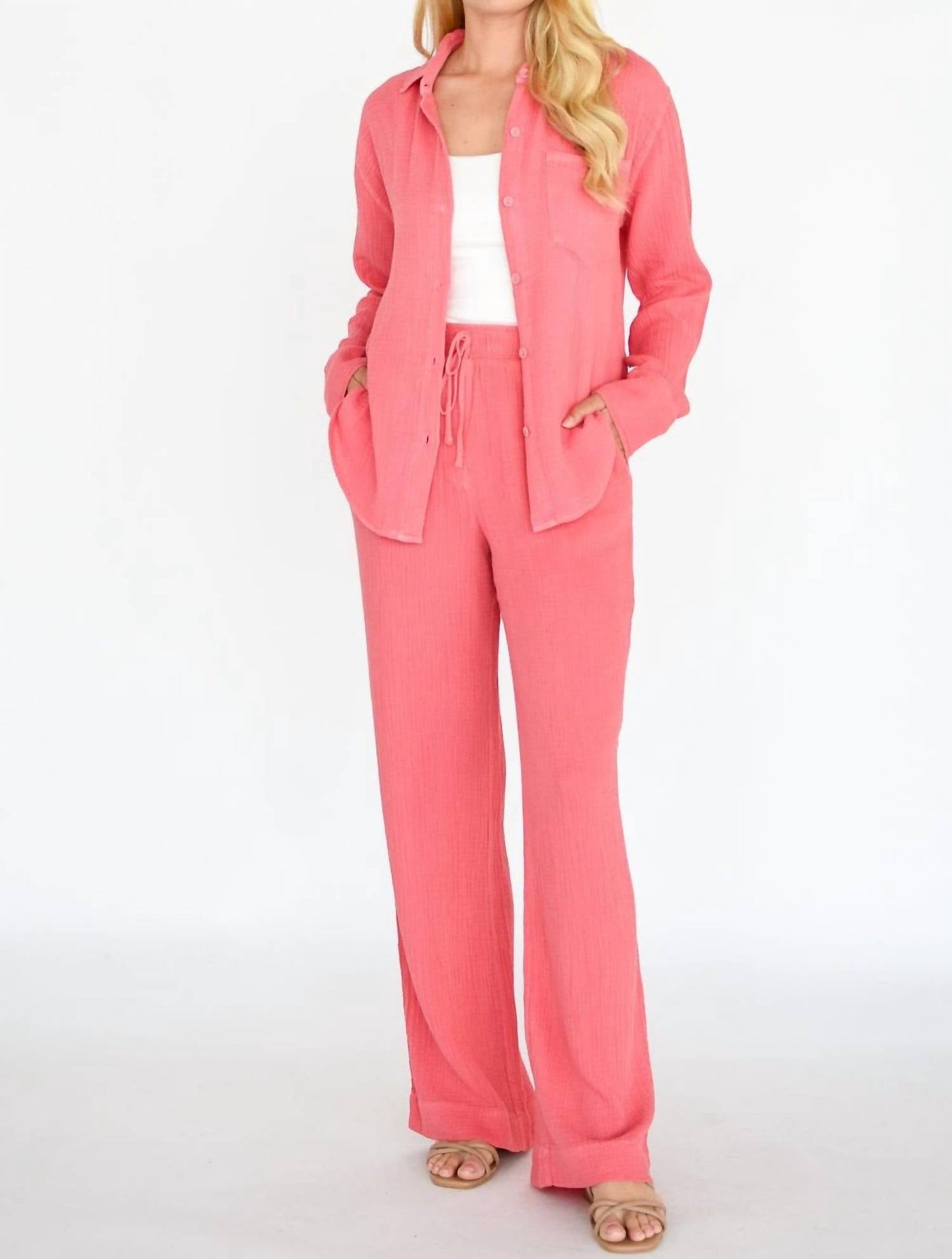 Steve Madden - June Button Long Sleeve Top
