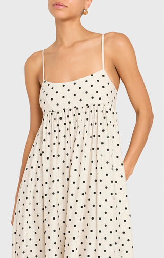 Amanda Uprichard - Vestido midi de bolinhas Wynwood