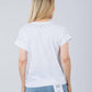 Elliott Lauren - Ramy V-neck Top With Mirror Sequin Detail