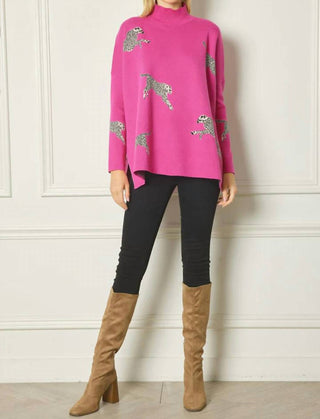 Entro - Leopard Sweater Top