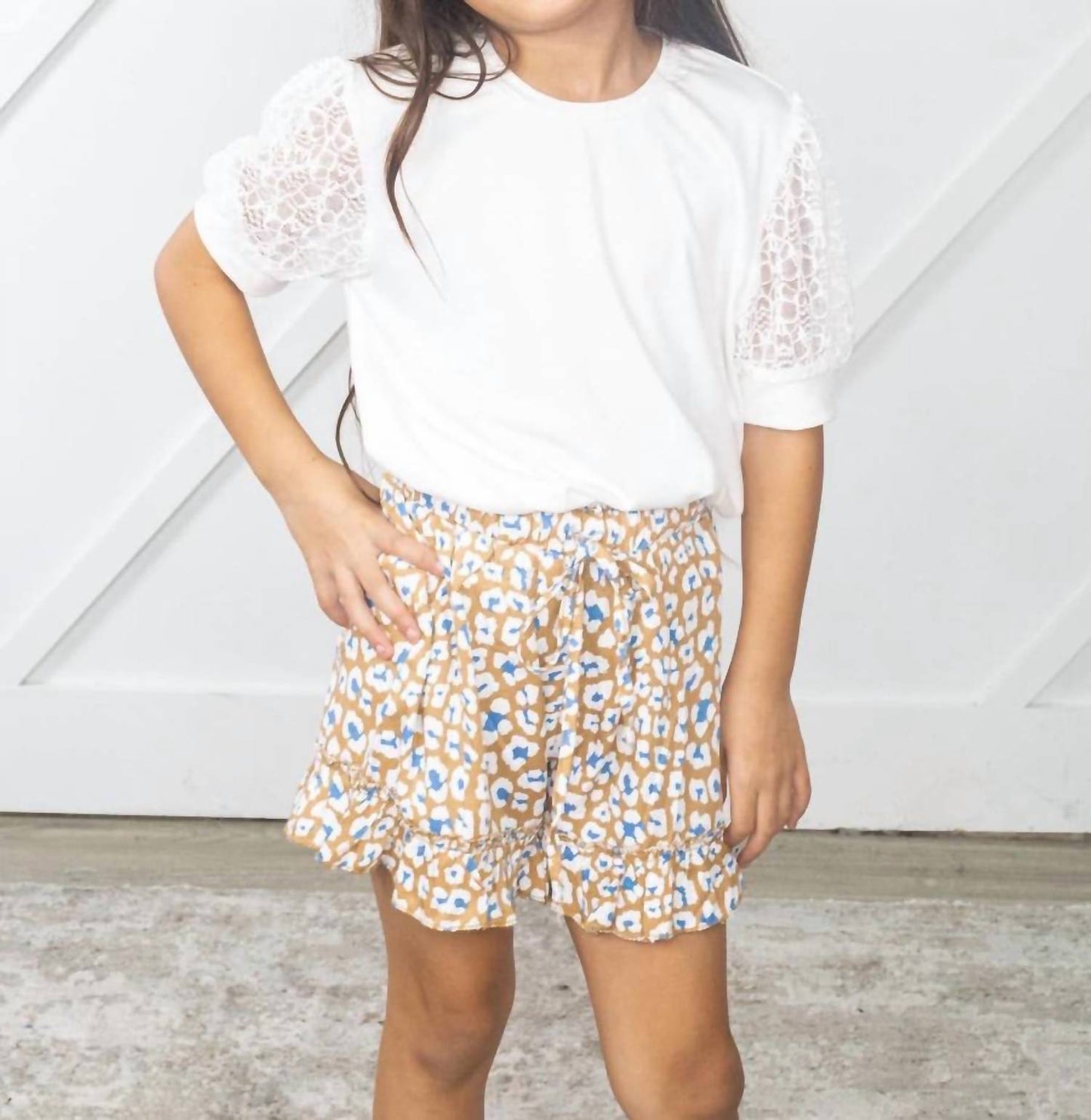 Southern Grace - Girl's Just Like Mama Lace Sleeve Top