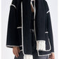 Elan - Jacket with Top Stitch and Removeable Scarf