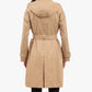 London Fog - Double Breasted Trench With Button Off Hood