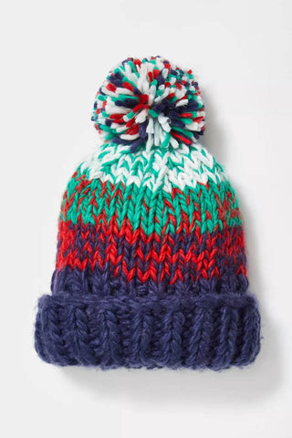 Free People - Tide Stripe Knit Pom Beanie