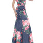 Jovani - floral print party gown