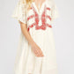 Entro - Lace & Embroidered Mini Dress