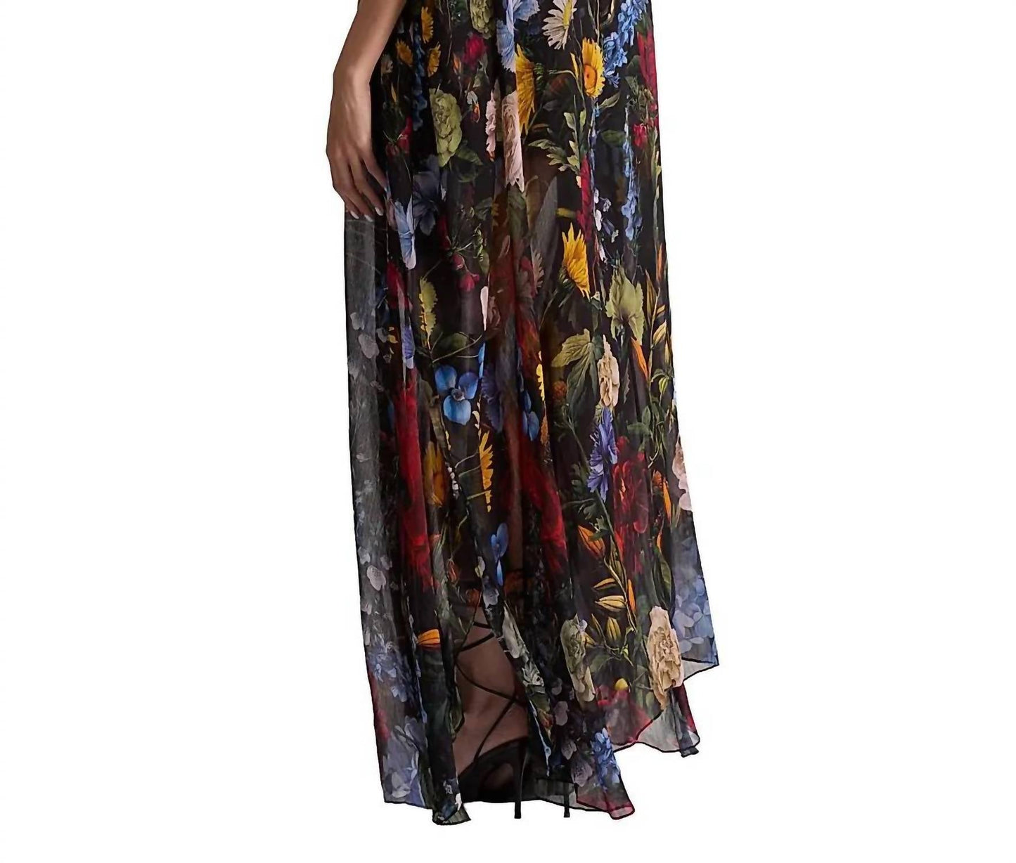 Alice + Olivia - Linn Cape Maxi Dress