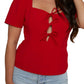 Astr - Aida Tie-front Top
