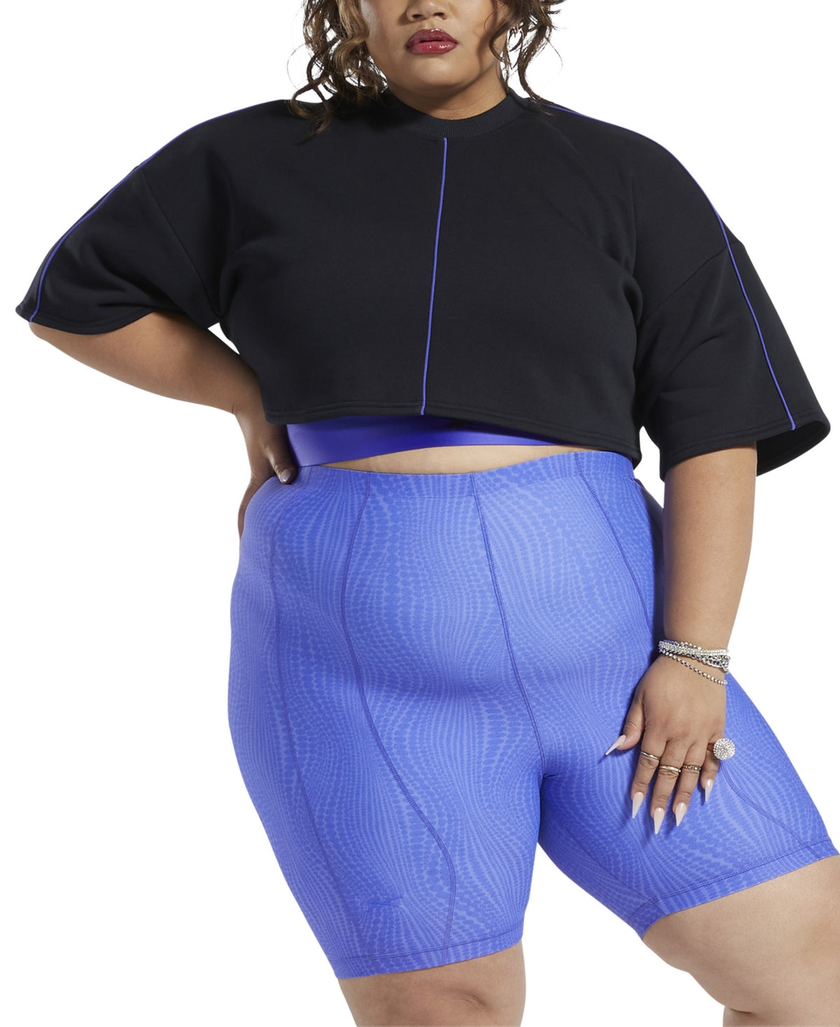 Moletom Reebok x Cardi B Plus Size Cropped