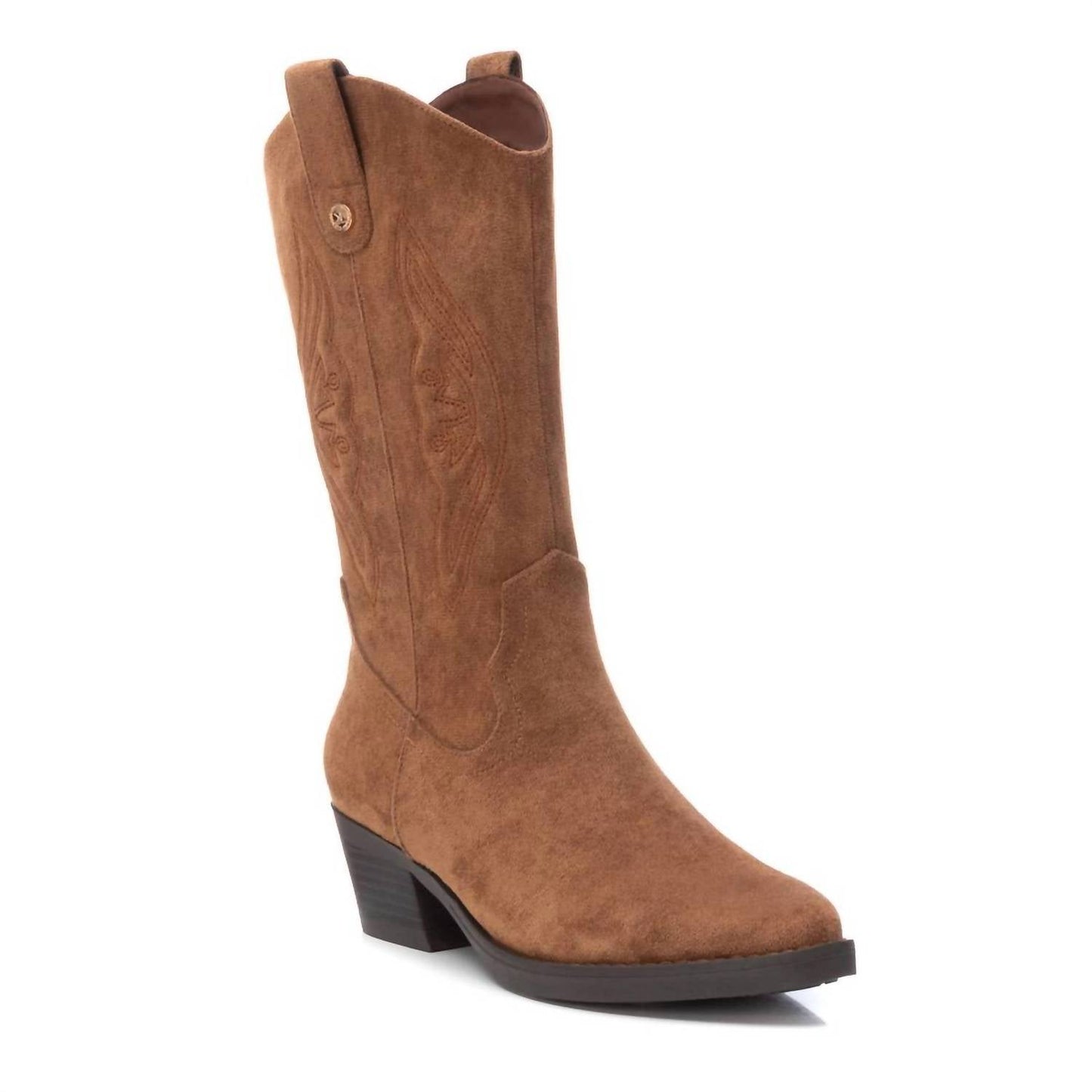 Xti - Women's Italian Western Suede Booties