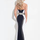 Rachel Allan - Beaded Jersey Strapless Prom Gown