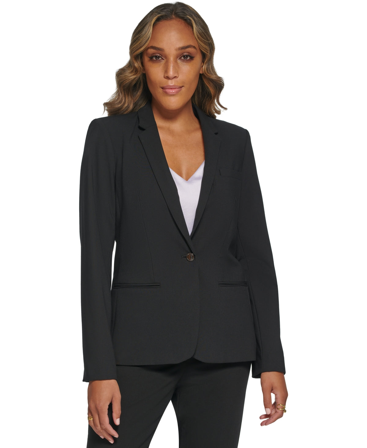 Calvin Klein Women's One-Button Blazer