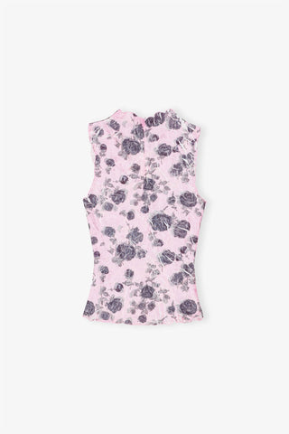 Ganni - Blusa Estampada Floral