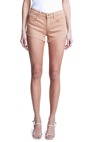 Women's L'Agence Audrey Brown Cutoff Shorts